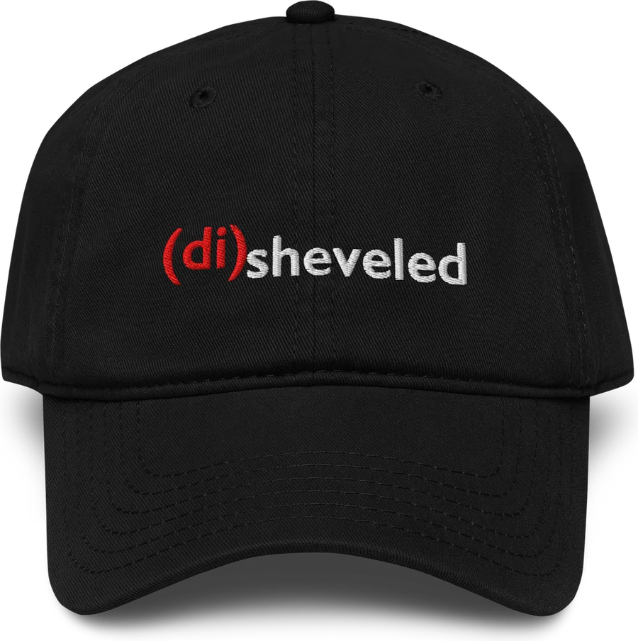 Sheveled hat in Black